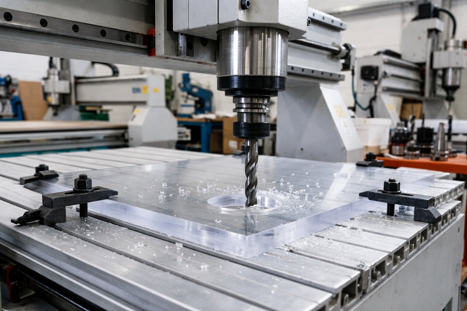 Frezowanie CNC w plexi